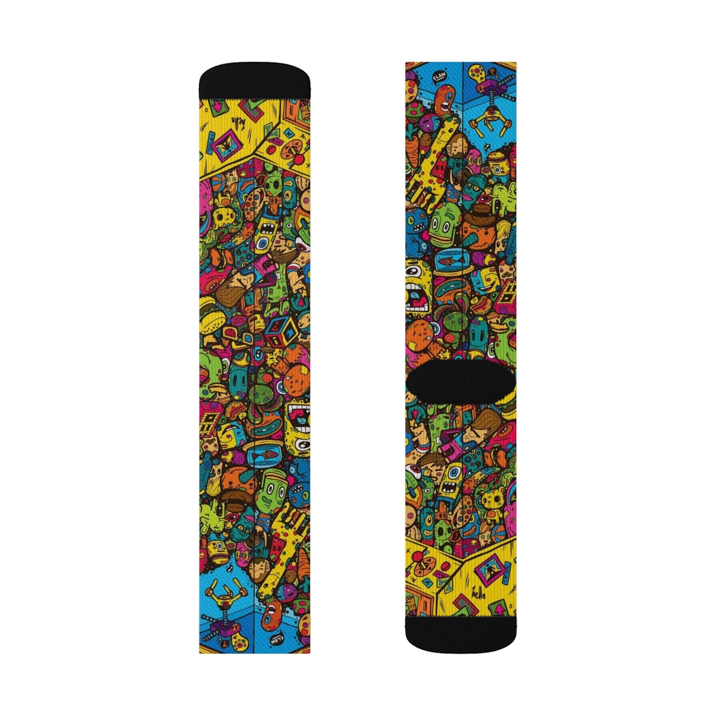 Cartoon Printed Socks - Dope Sox All Over Prints