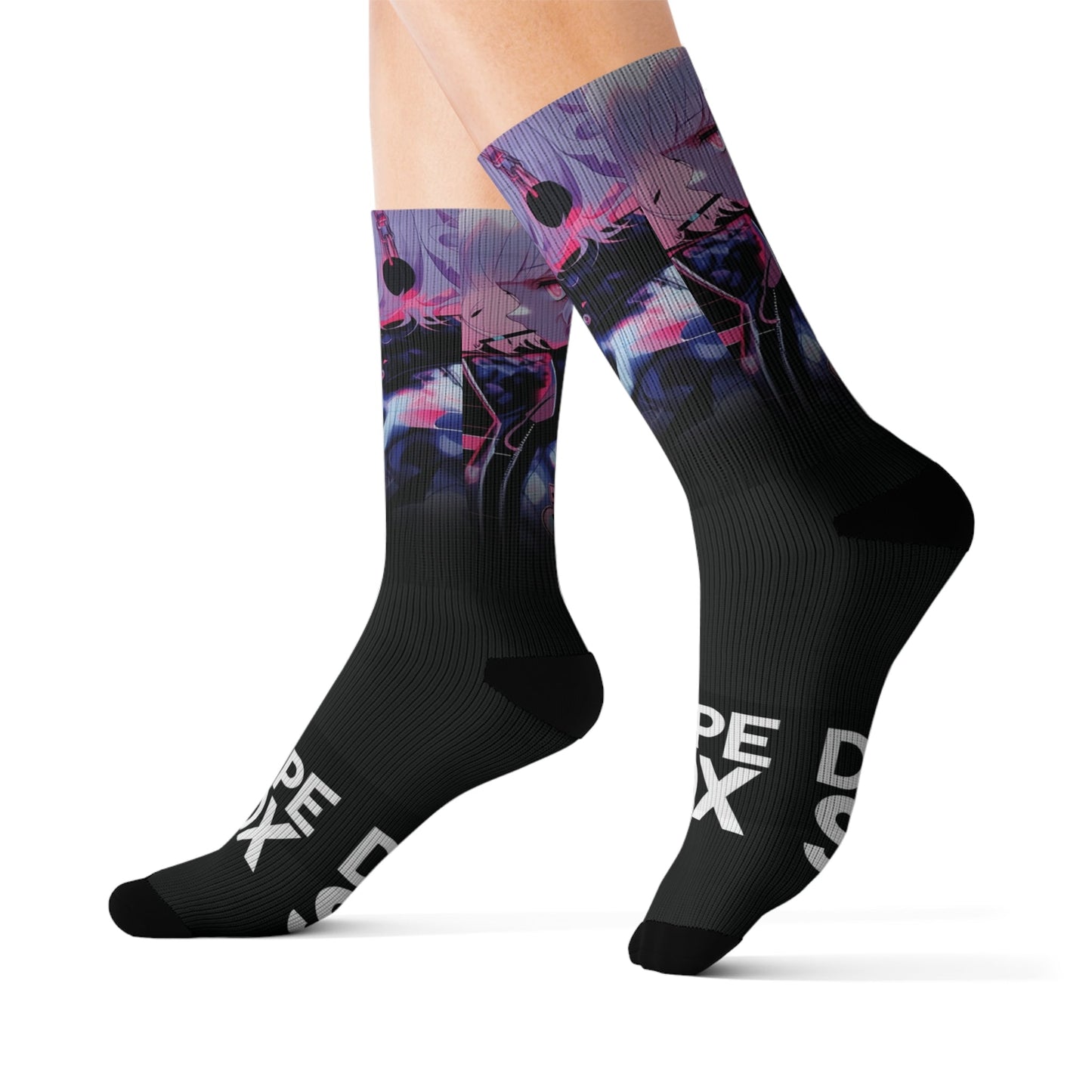 Cute Anime Socks - Dope Sox All Over Prints
