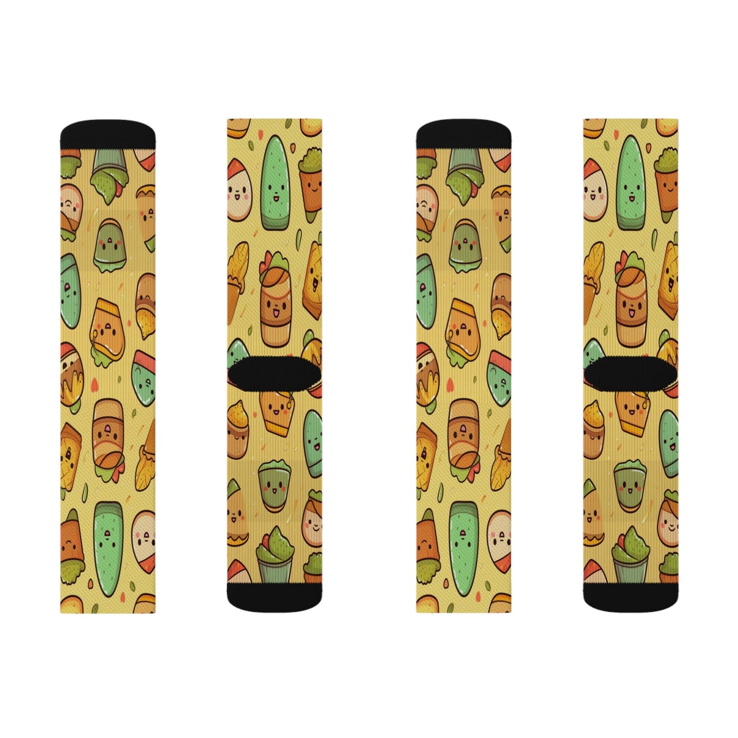 Cute Chibi Socks - Dope Sox All Over Prints