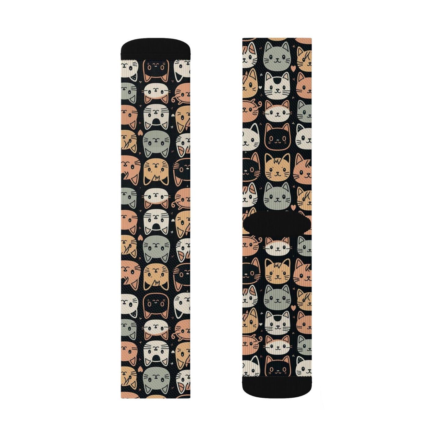 Cute Kitten Pattern Socks - Dope Sox All Over Prints