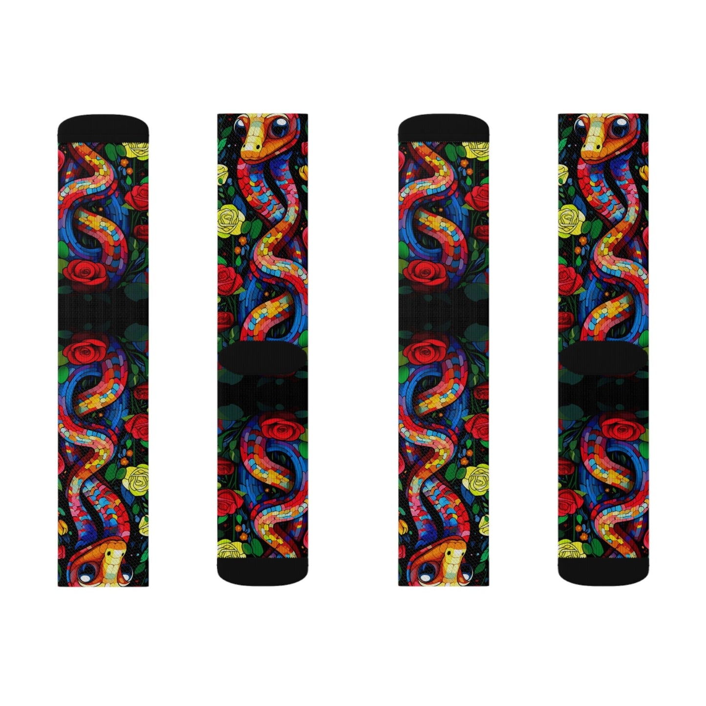 Cute Snake socks - Dope Sox All Over Prints
