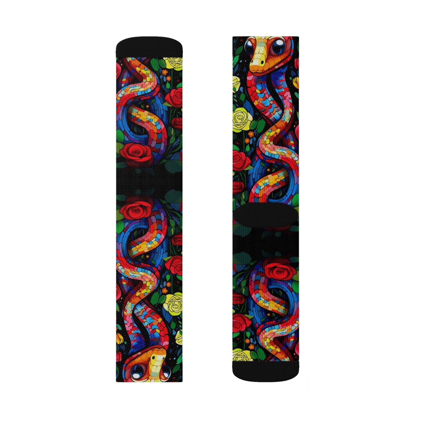 Cute Snake socks - Dope Sox All Over Prints