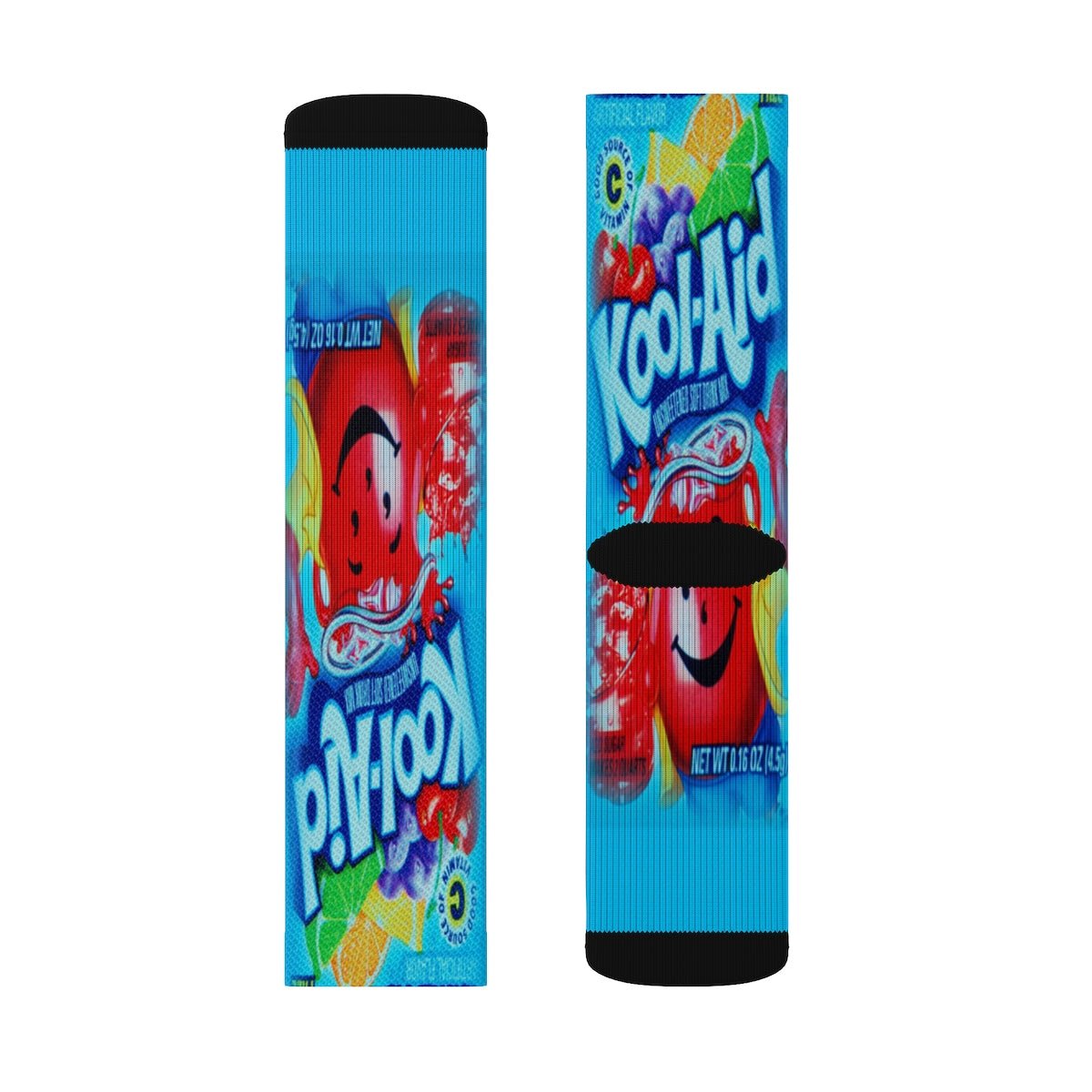 Kool Aid Blue Crew Socks - Dope Sox All Over Prints