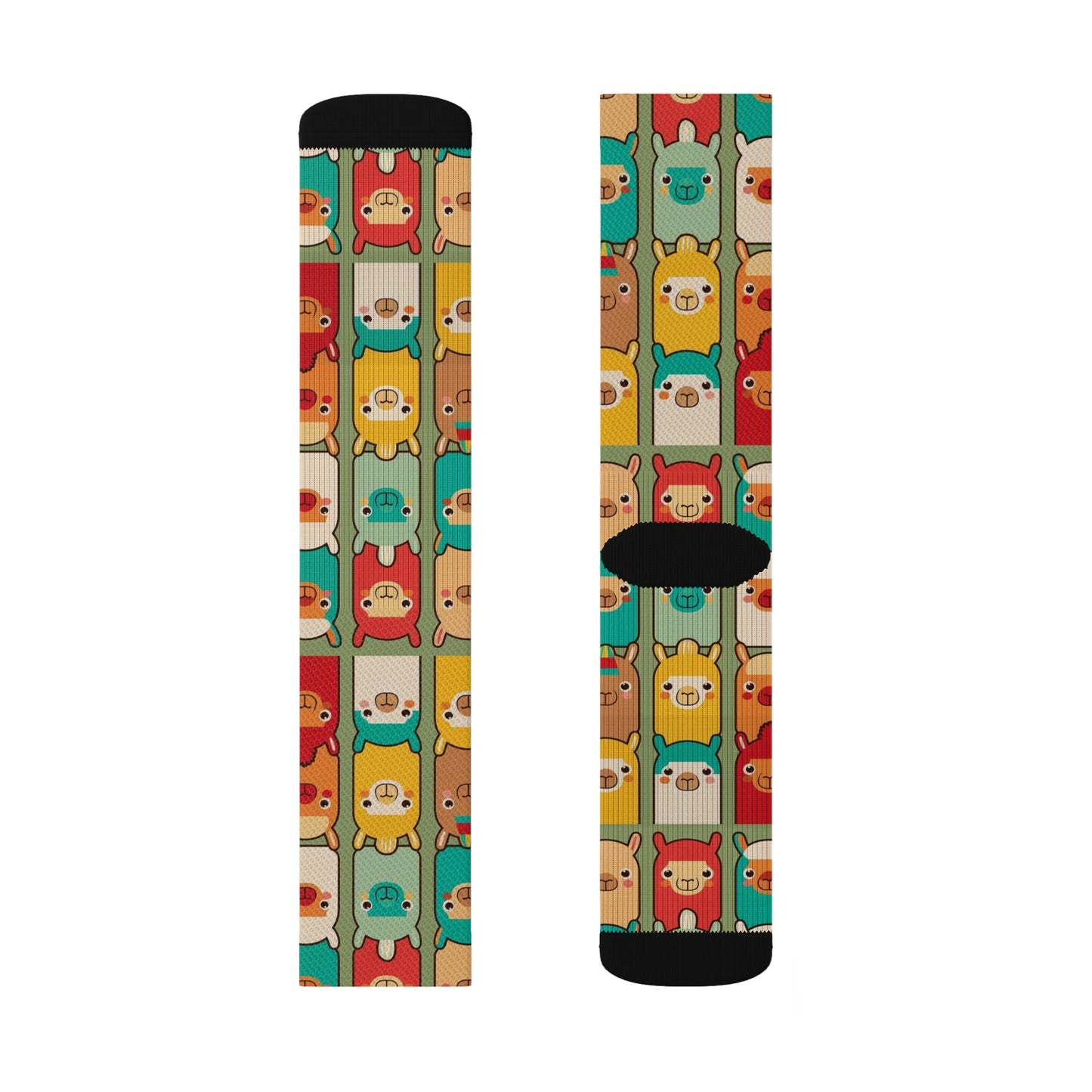 Llama Pattern Socks - Dope Sox All Over Prints