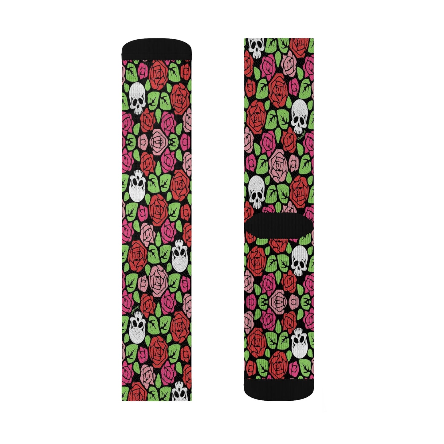 Skull and rose socks - Dope Sox All Over Prints