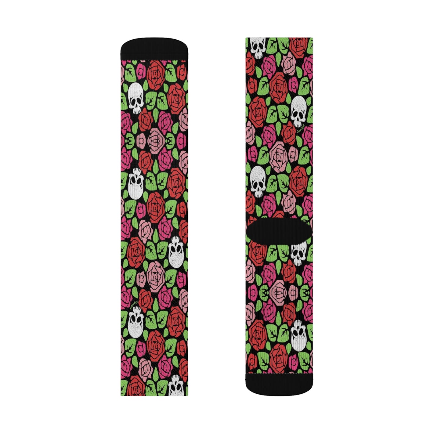 Skull and rose socks - Dope Sox All Over Prints