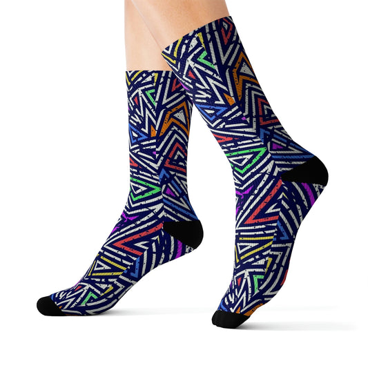 Abstract Pattern Design socks - Dope Sox All Over Prints