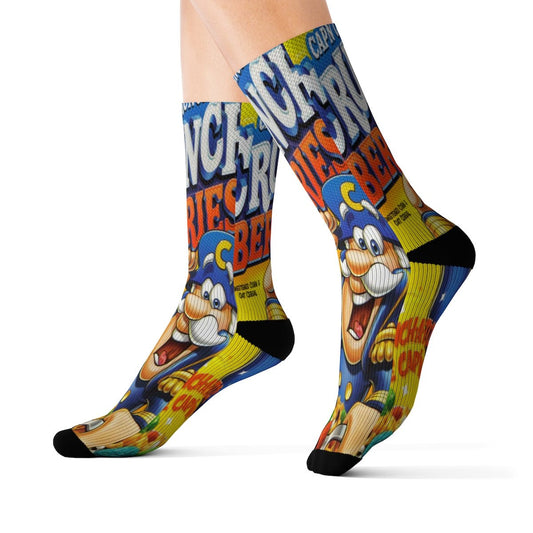 Captain Crunch Berries Graphic Socks - Dope Sox All Over Prints