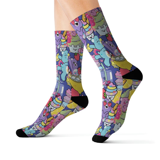 Colorful Fun Socks - Dope Sox All Over Prints