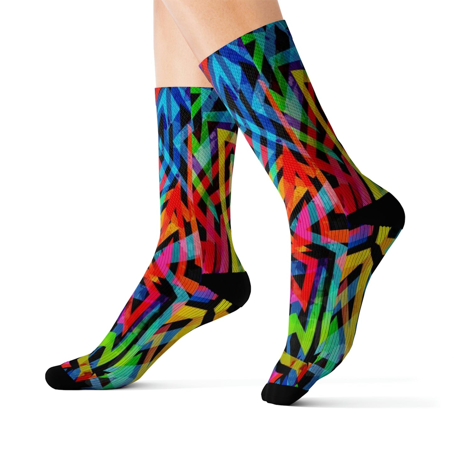 Cool abstract Color socks - Dope Sox All Over Prints