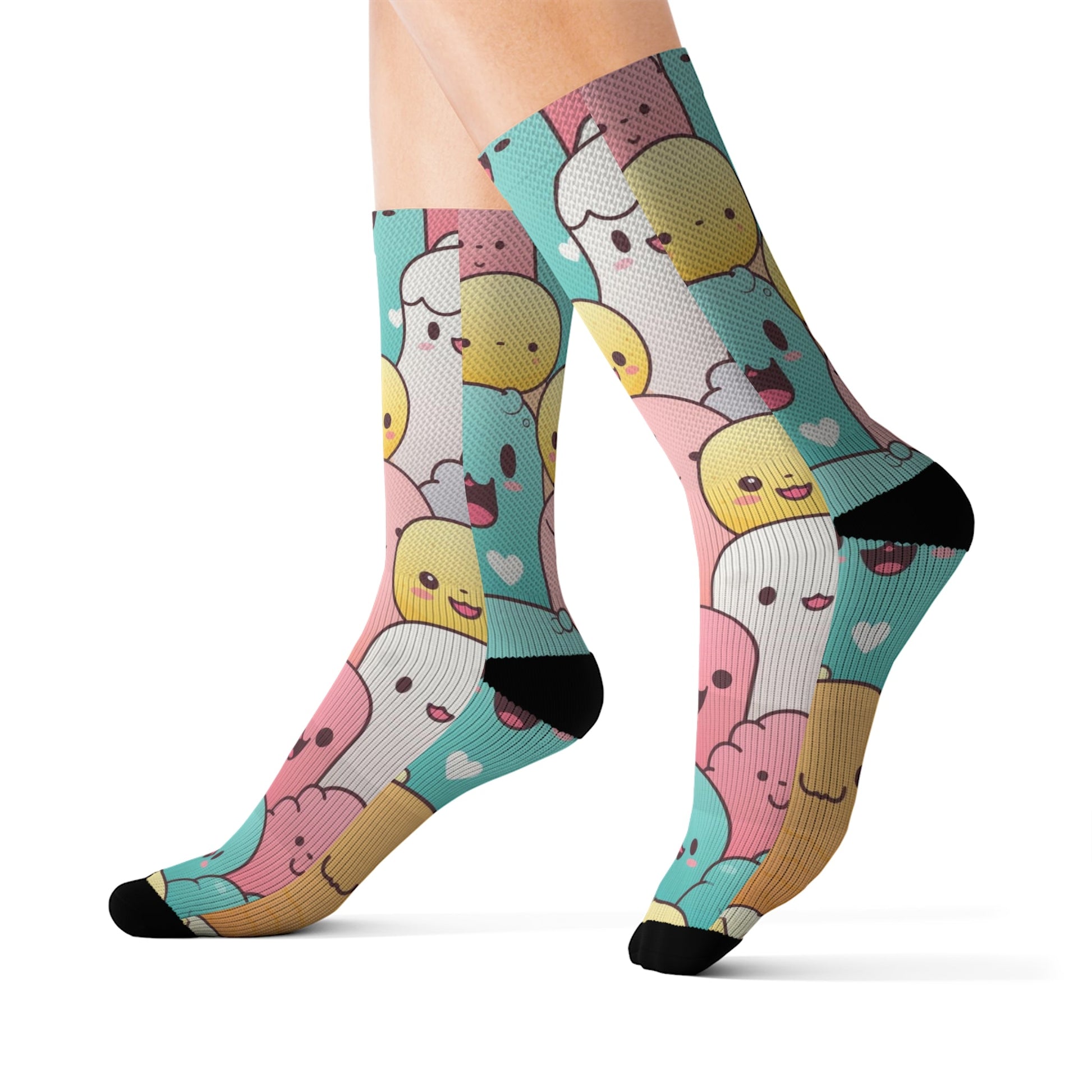 Cute Chibi Socks - Dope Sox All Over Prints
