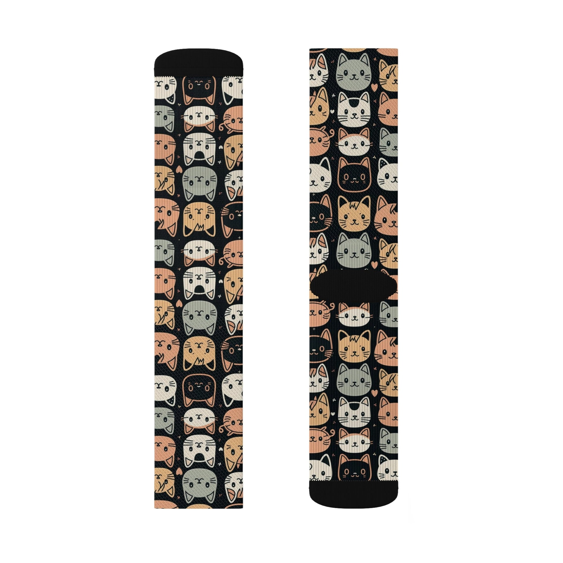 Cute Kitten Pattern Socks - Dope Sox All Over Prints