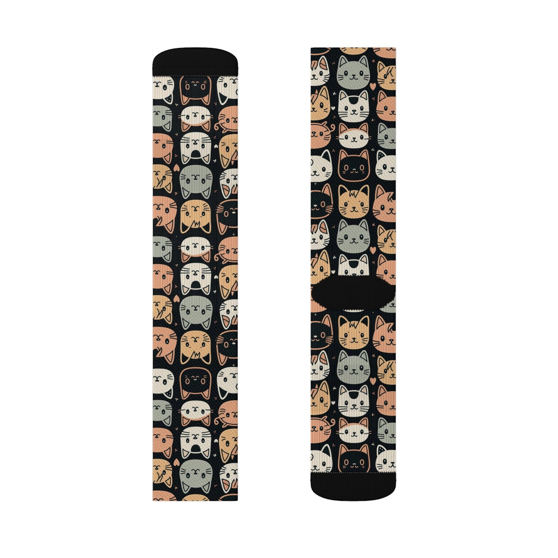Cute Kitten Pattern Socks - Dope Sox All Over Prints