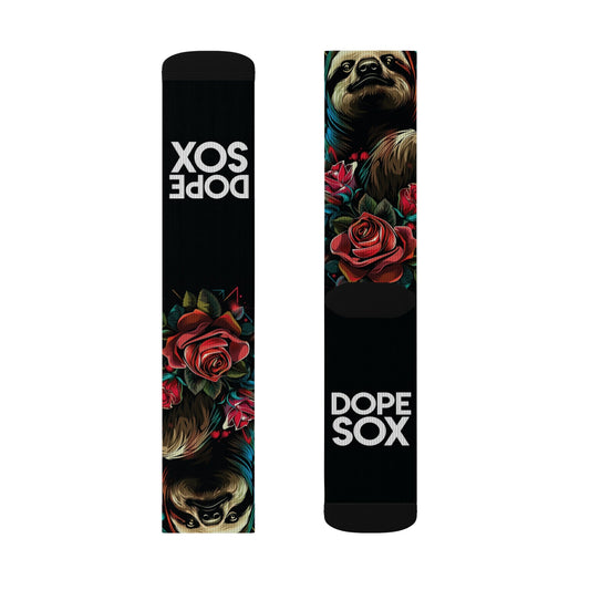 Cute Sloth Socks - Dope Sox All Over Prints