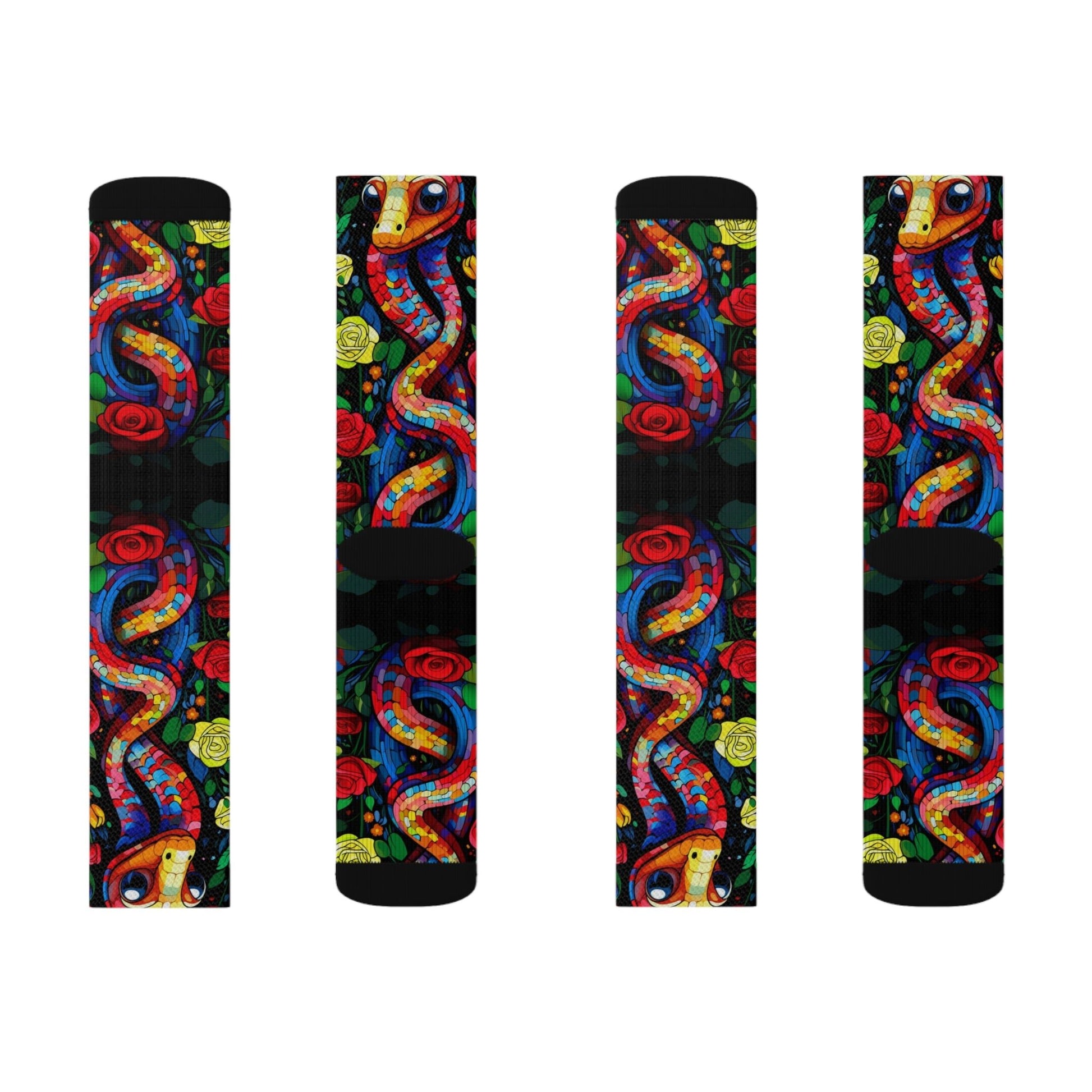 Cute Snake socks - Dope Sox All Over Prints