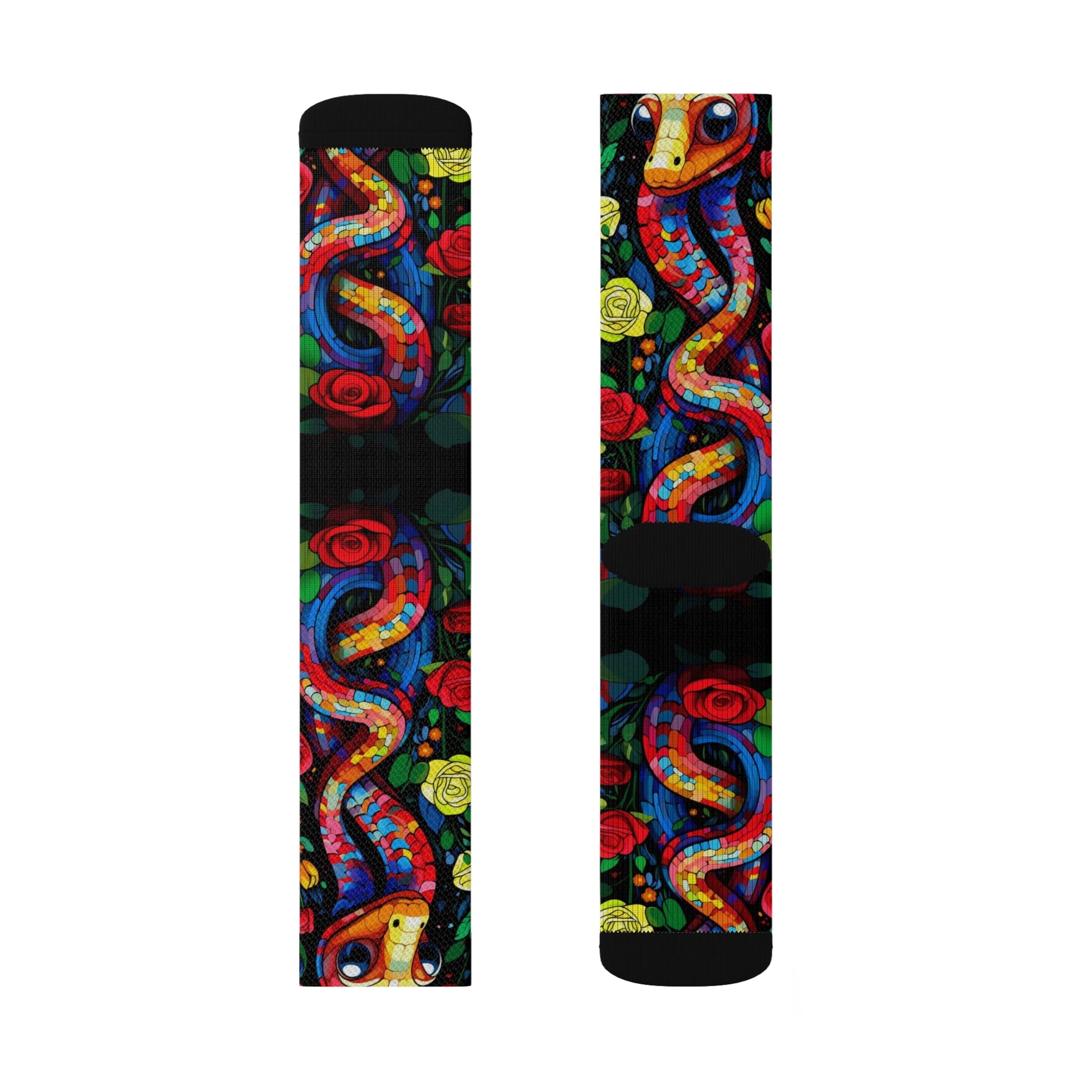 Cute Snake socks - Dope Sox All Over Prints