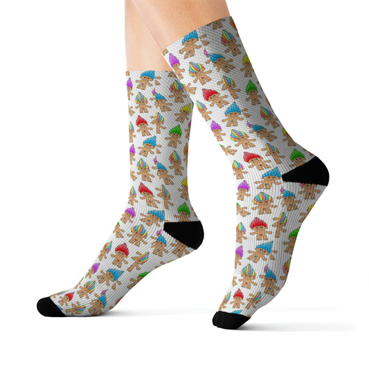 Cute Troll Pattern Socks - Dope Sox All Over Prints
