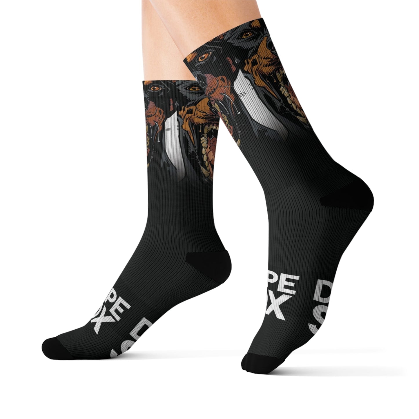 Dobermann Graphic Socks - Dope Sox All Over Prints