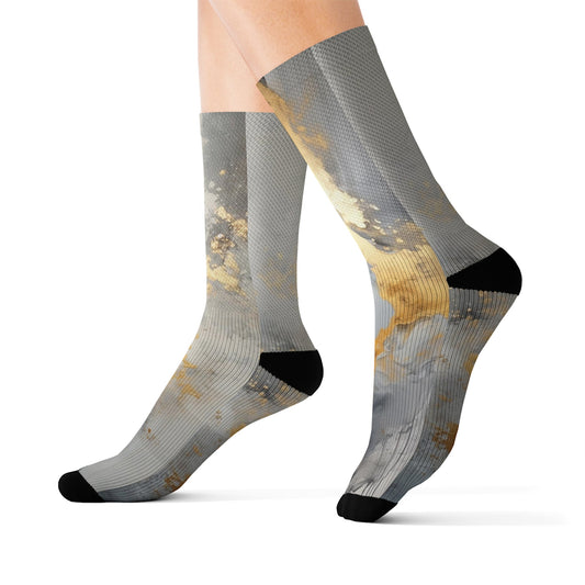Elegant Marble Printed Socks - Dope Sox All Over Prints