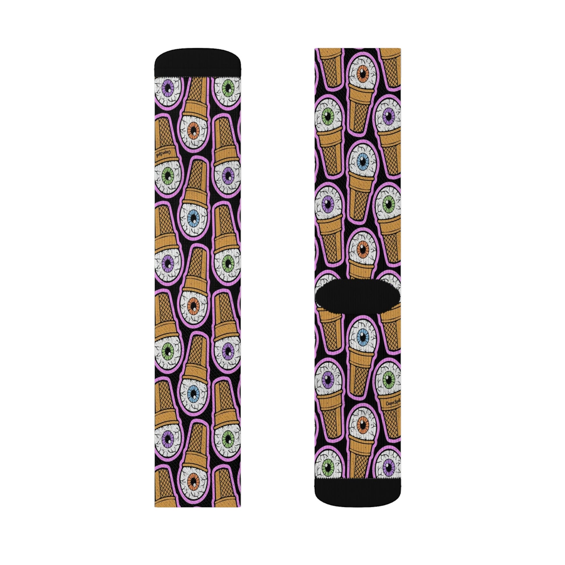 EyeBall ice cream socks - Dope Sox All Over Prints