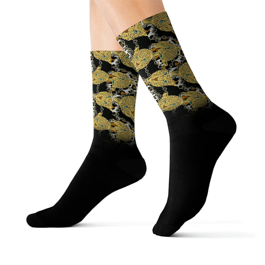 High Fashion Crew Socks - Dope Sox All Over Prints