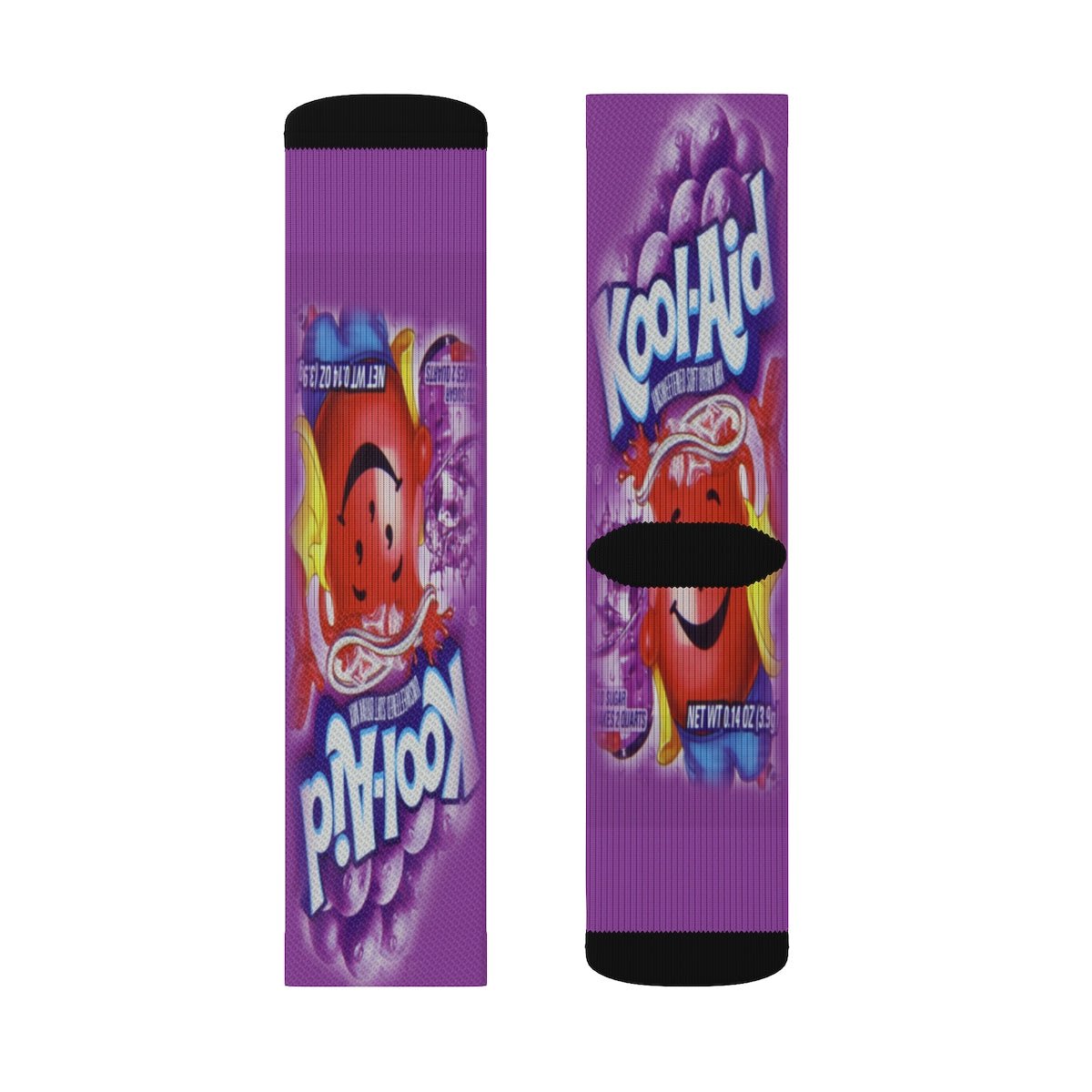 Kool Aid Grape Crew Socks - Dope Sox All Over Prints