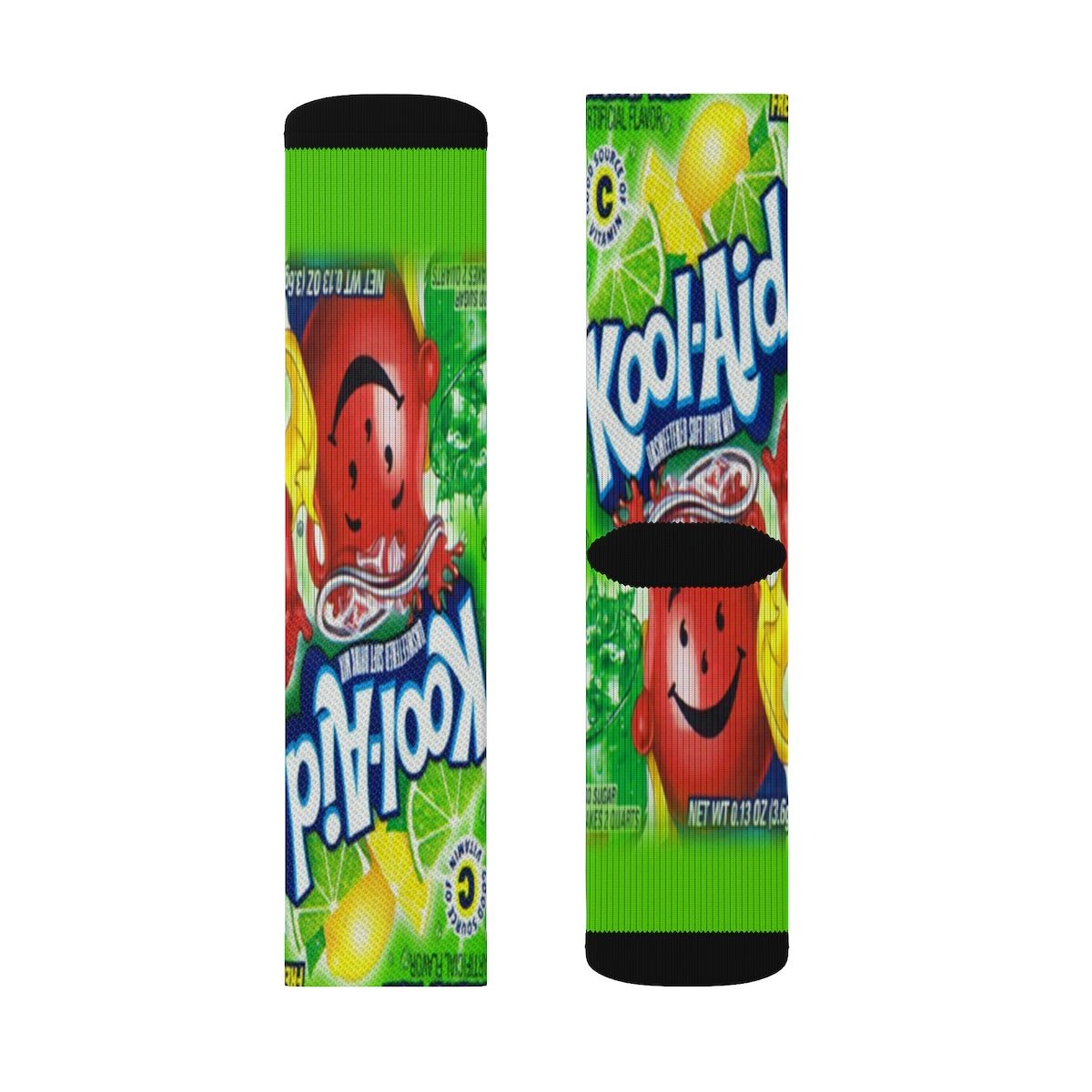 Kool - Aid Lemon - Lime Crew Socks - Dope Sox All Over Prints