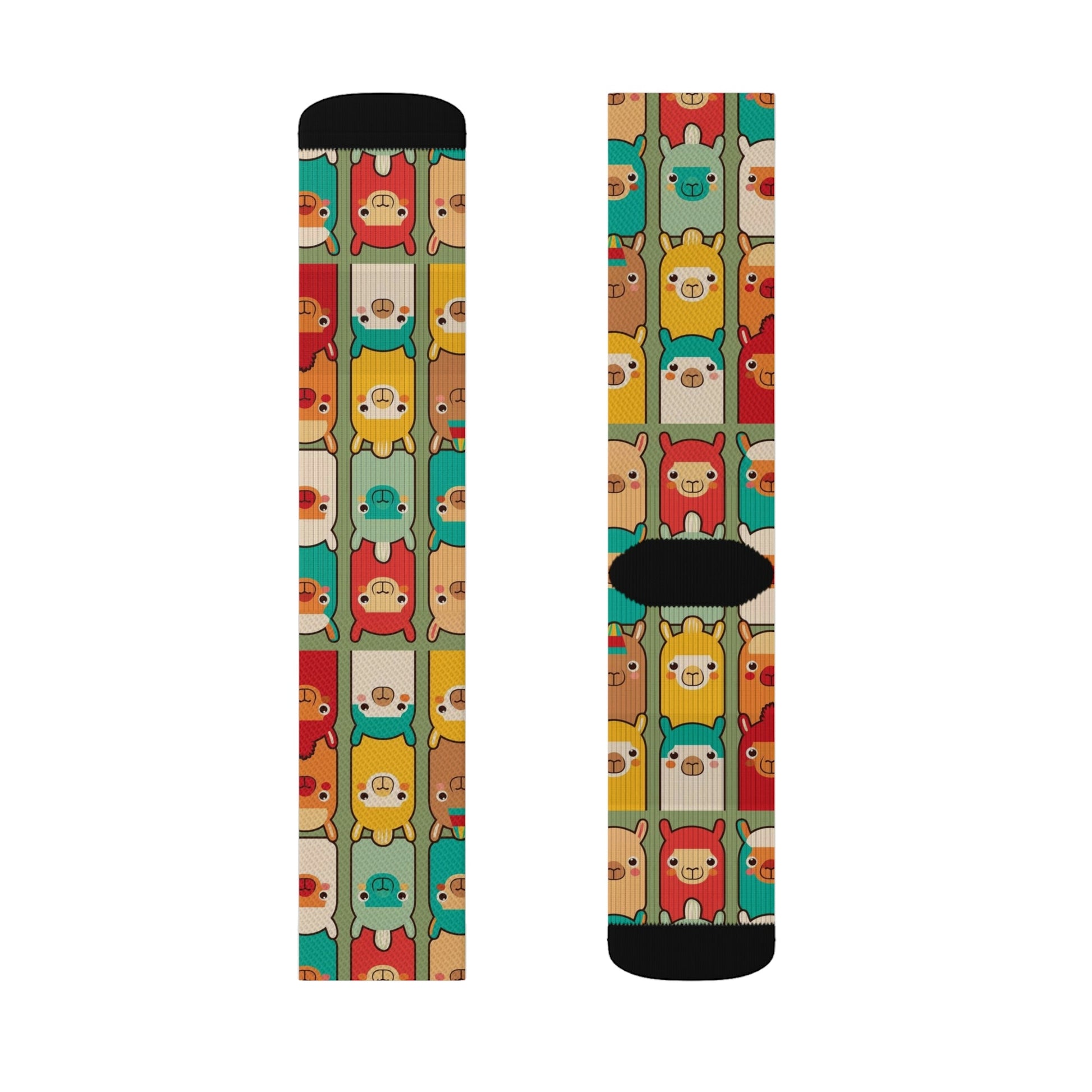 Llama Pattern Socks - Dope Sox All Over Prints