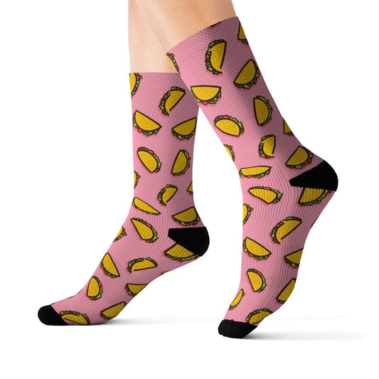 Pink Taco Socks - Dope Sox