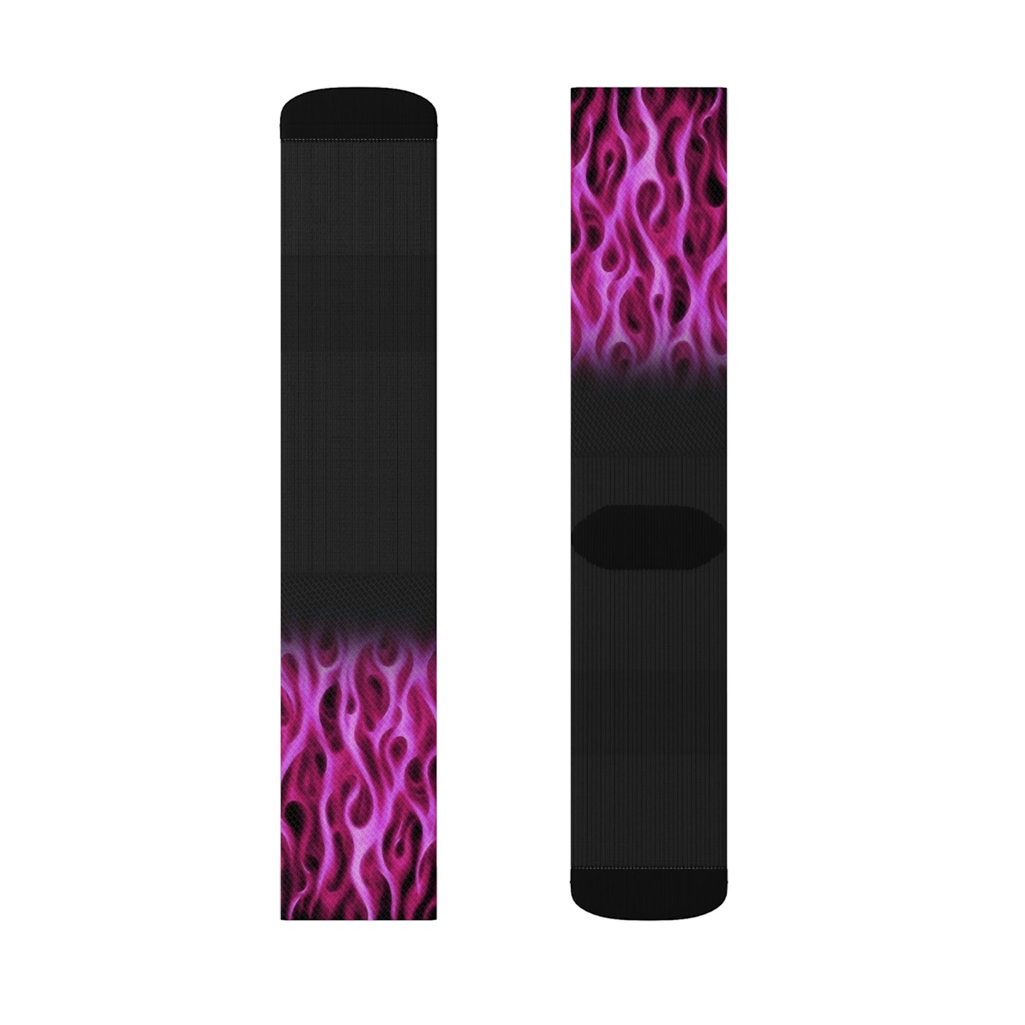 Purple Flame Elite crew socks - Dope Sox All Over Prints