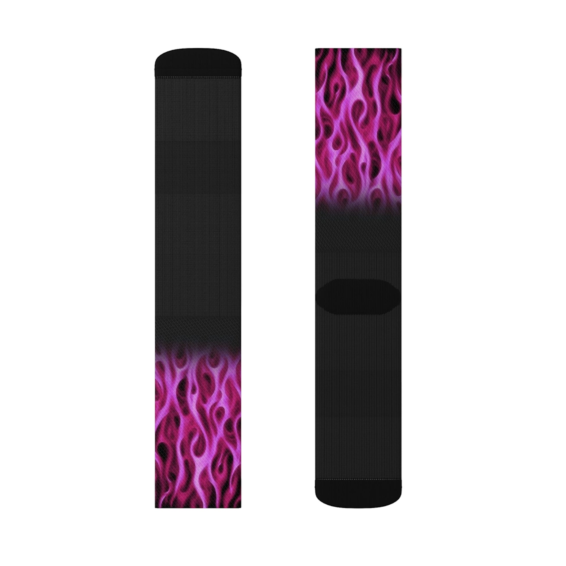 Purple Flame Elite crew socks - Dope Sox All Over Prints