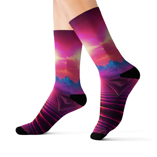 Retro Style Socks - Dope Sox All Over Prints