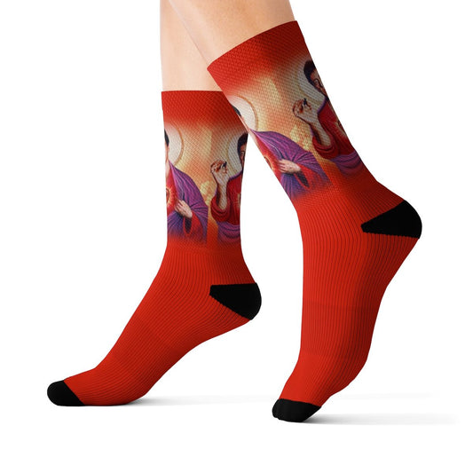 Scar Face Graphic socks - Dope Sox All Over Prints