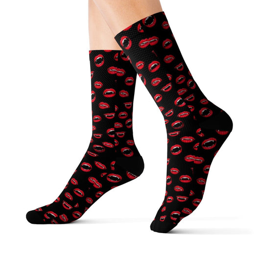 Sexy Vampire Lips Socks - Dope Sox