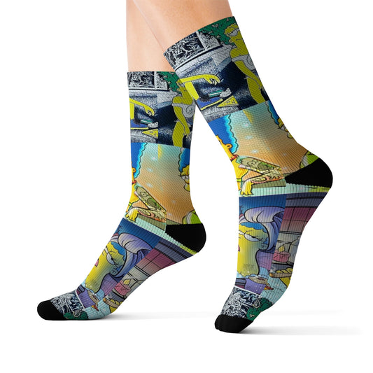 Smoke and Relax Printed socks - Dope Sox All Over Prints
