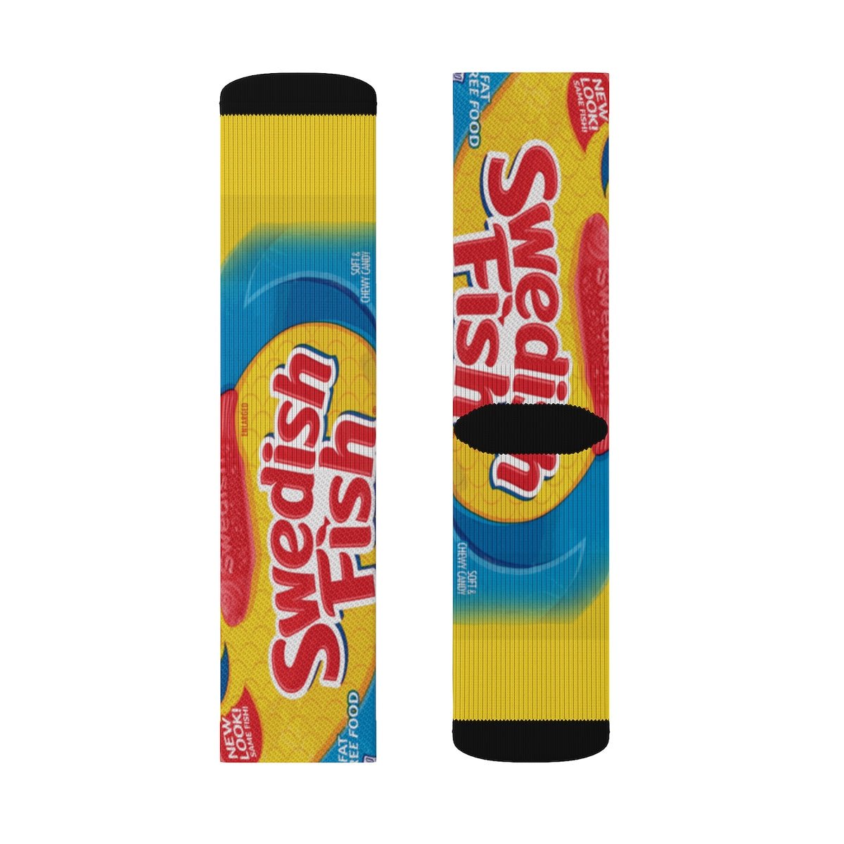 Swedish Fish Graphic Crew Socks - Dope Sox All Over Prints