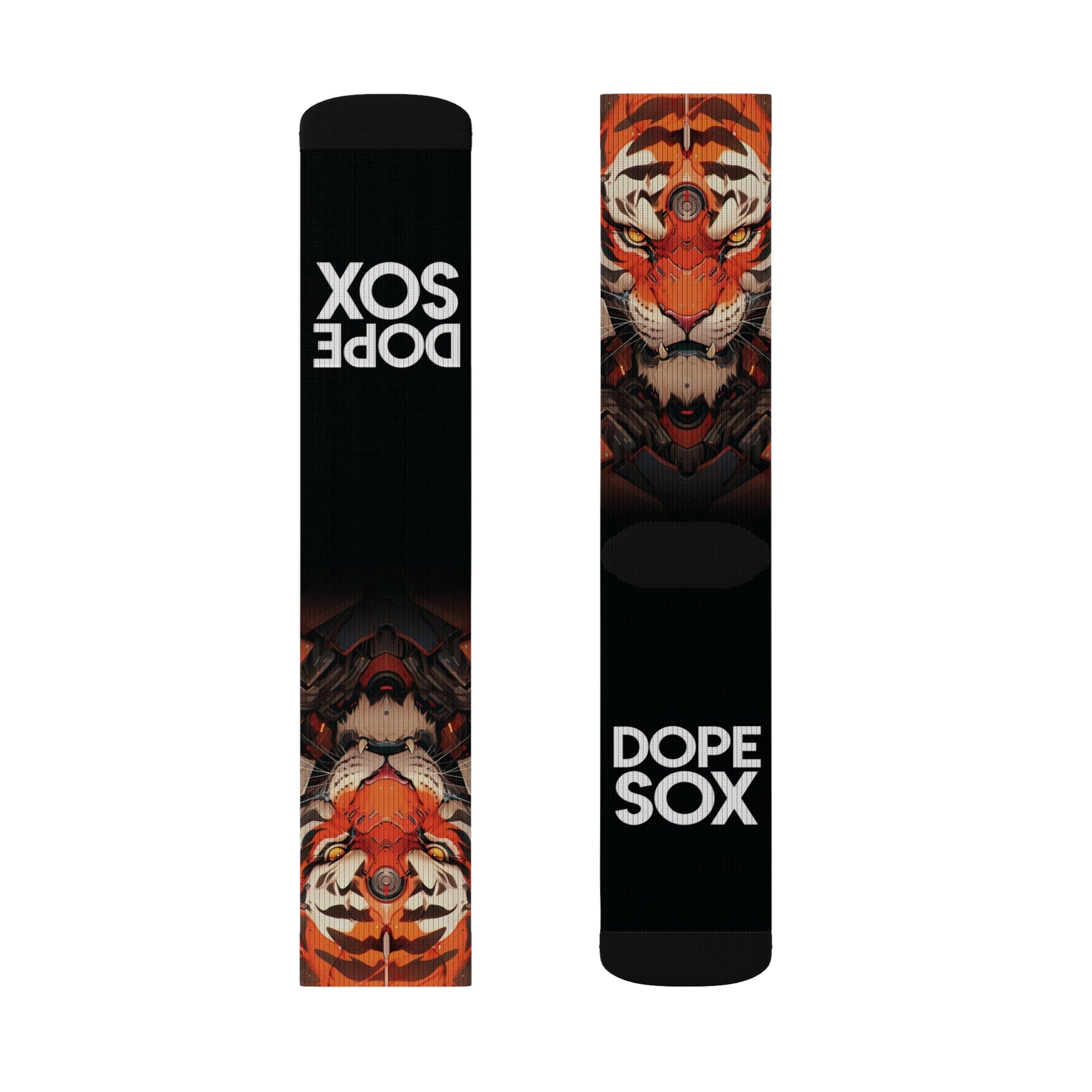Tiger Anime Socks - Dope Sox All Over Prints