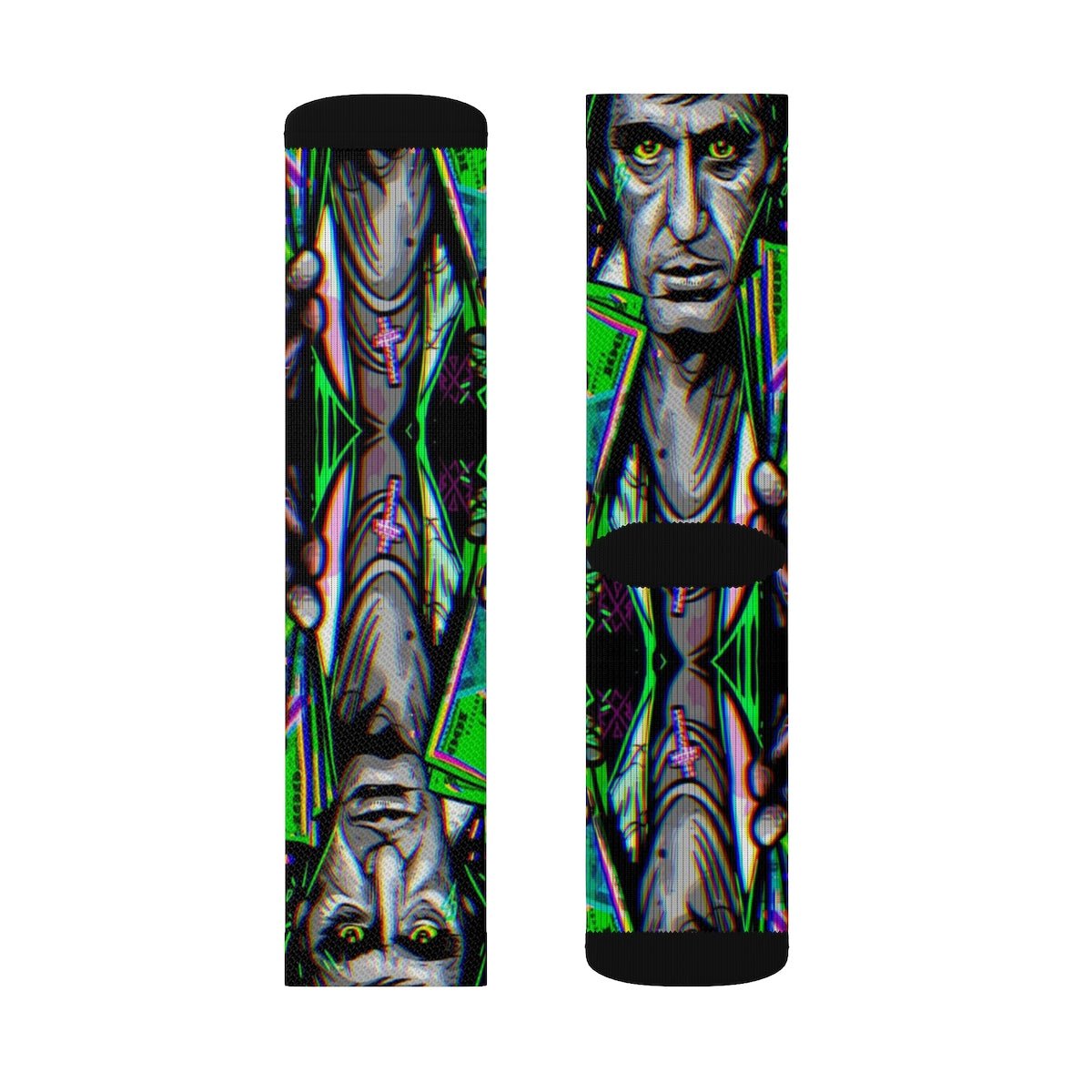 Tony Montana Graphic socks - Dope Sox All Over Prints