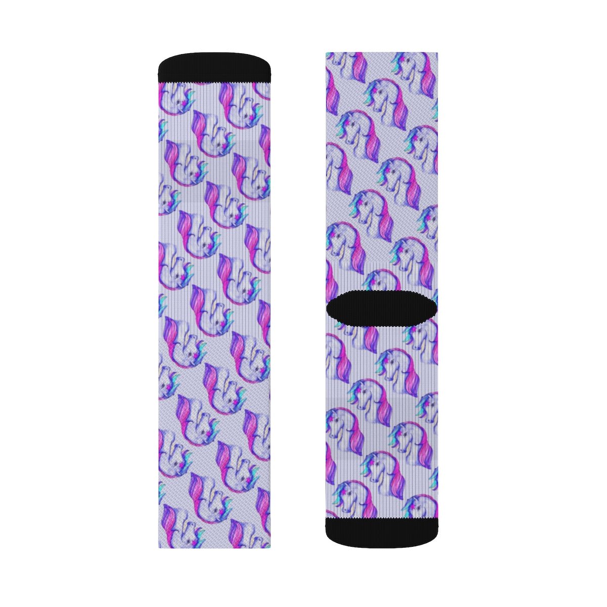 Unicorn printed crew socks - Dope Sox